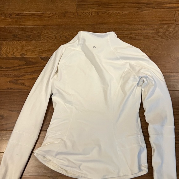 White lululemon sweatshirt size 6 - Picture 2 of 4